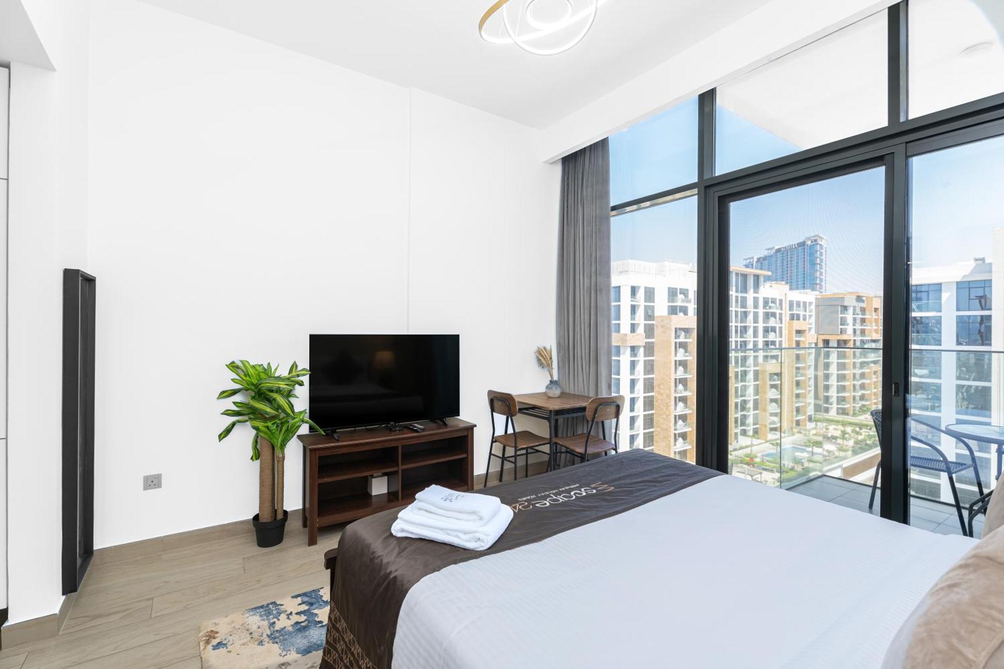 Escape24 Stylish Studio Azizi Riviera 8 Meydan One Dubai Buitenkant foto